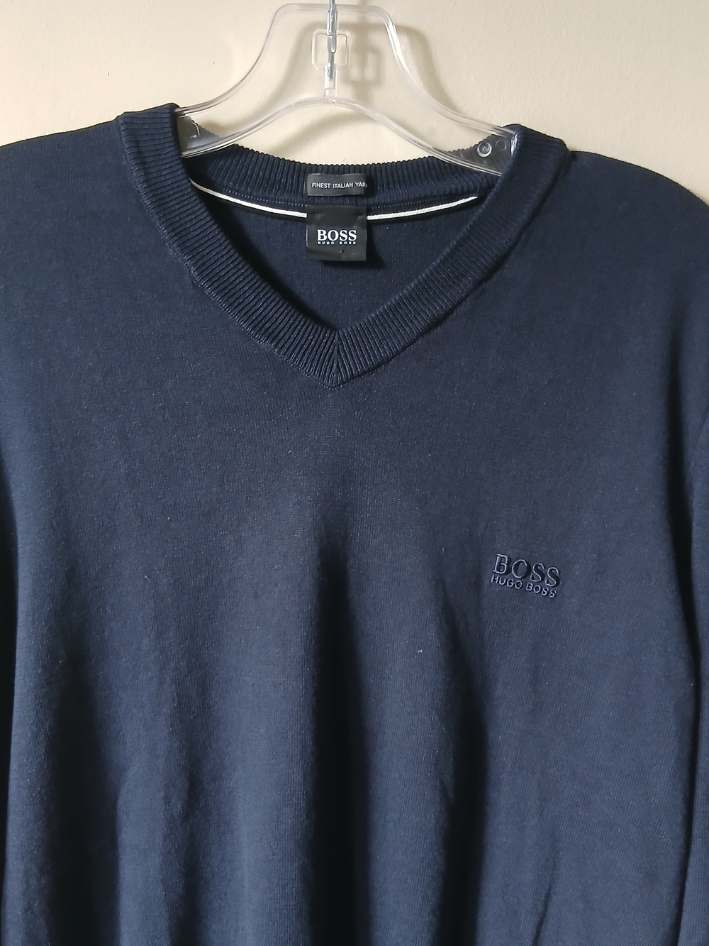 Hugo Boss Fine Italian Yarn V-Neck Sweater